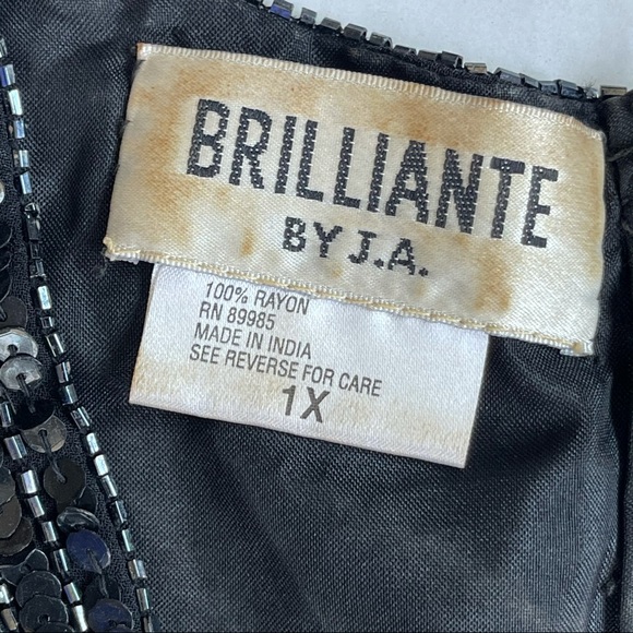 Brilliante By J.A V-Neck Women  Blouse size 1X - Picture 4 of 11